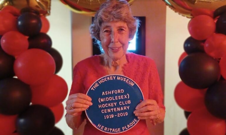 Lynne with plaque