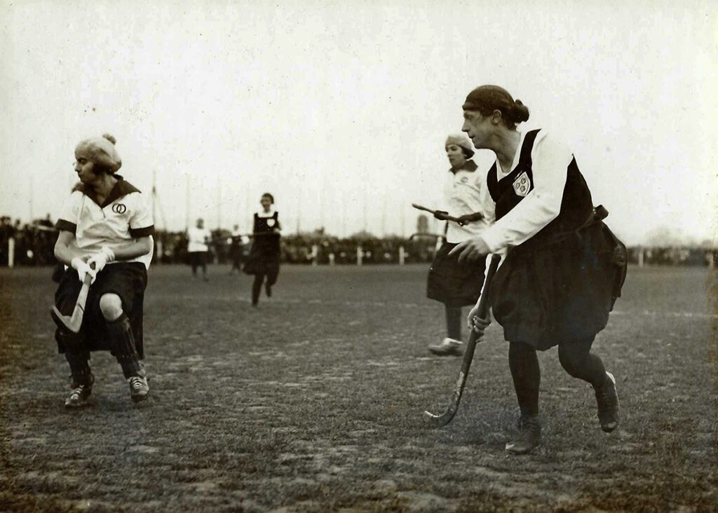 England women vs France action shot 3 February 1923