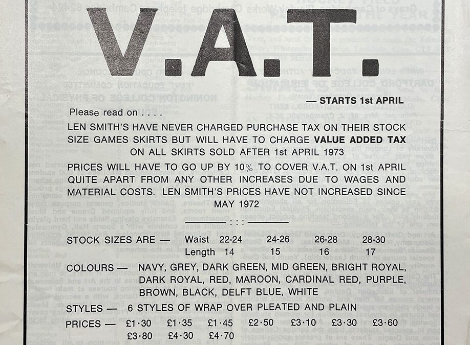How the Introduction of VAT Impacted Club Hockey in the UK