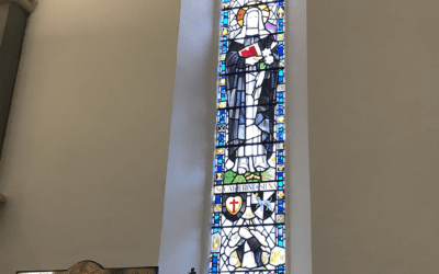 Core of ‘The Apple’ Reflected in a Hampshire Church Window