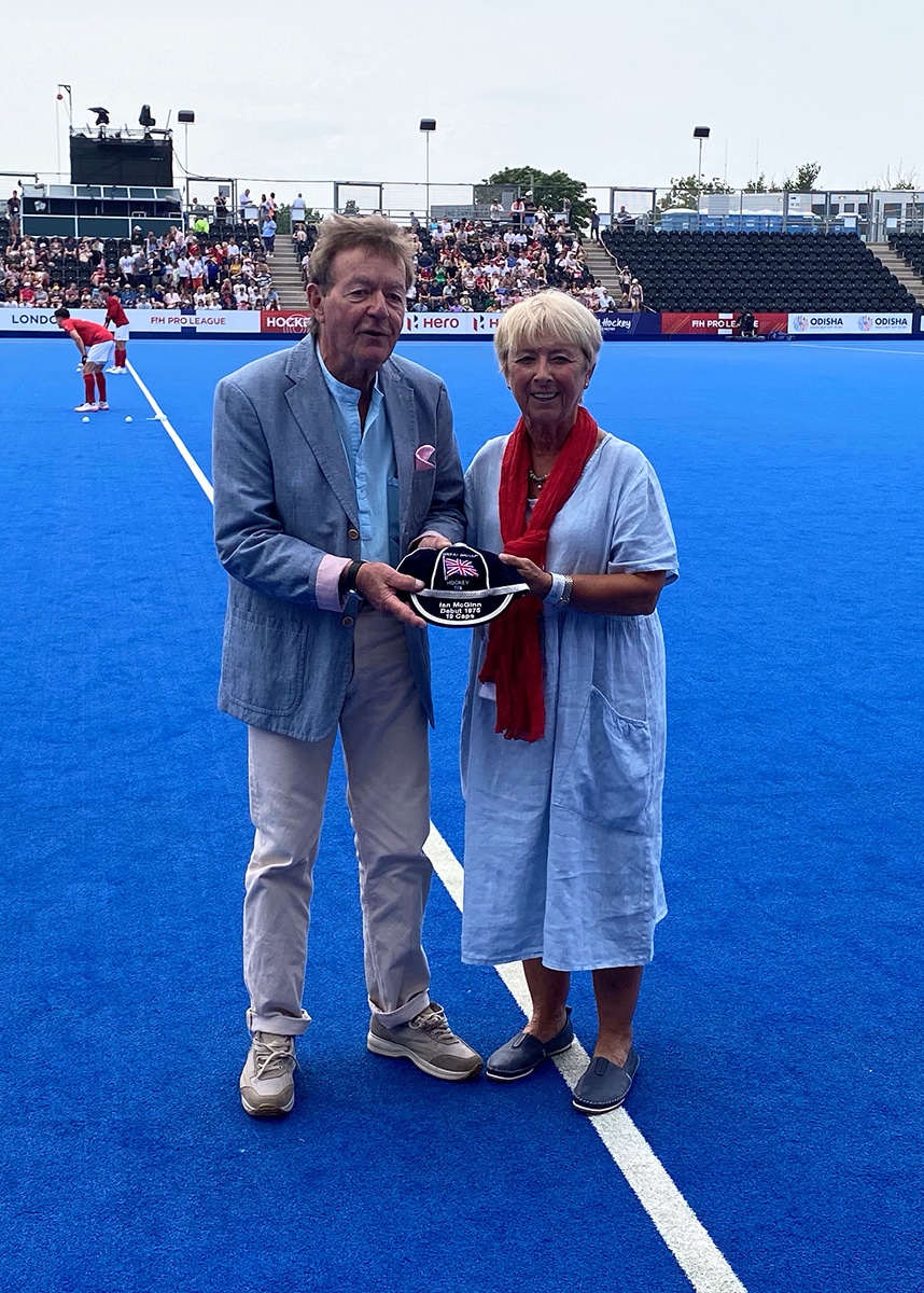 Ian McGinn GB cap presentation Lee Valley 17062023