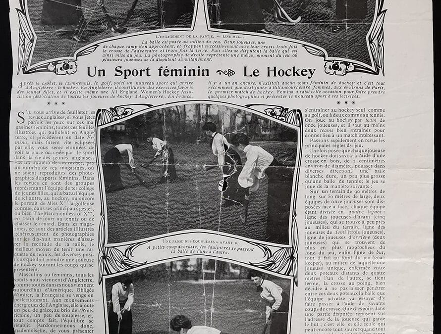 At Practice with a French Team in 1924