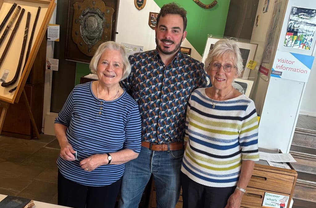 Comyn up trumps: posthumous cap presentation for Robert Comyn, member of the second ever Great Britain team