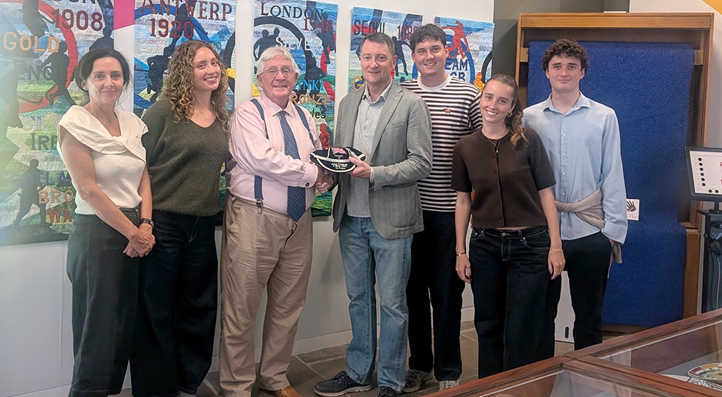 Great Britain honours cap presented to the family of Olympic medallist John Cockett
