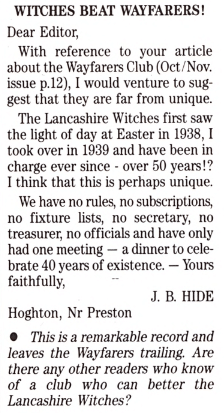 Magazine cutting reporting on the Lancashire Witches.